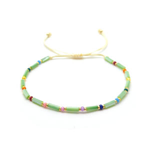 Pulsera Tejida a Mano con Cuentas de Oro y Plata Clásicas y de Arroz, Joyería de Aleación Ajustable, Accesorio de Verano Moderno para Mujer, Aniversario - Product Image 6