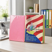 Papiers de bureau de bonne qualité, utilisation polyvalente, format pratique 32 x 24 cm, 100 pièces, couleurs mélangées, classeur en papier