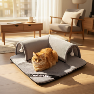 Nouvelle Tente Tunnel Douillette pour Chat – Écologique, Légère, Démontable, Lavable, Confortable, Style Classique, Solide, pour Plusieurs Chats et Petits Chiens - Product Image 5
