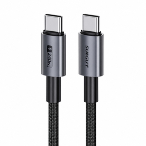 สายดาต้า SUNGUY 240W PD USB C สำหรับชาร์จเร็ว สายไฟ USB C สำหรับโทรศัพท์ แล็ปท็อป และใช้ในรถยนต์ - Product Image 1