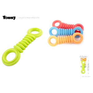 Palla per Cani in Schiuma TPR Indistruttibile a Doppio Cerchio 17,3cm*5,5cm Ecologica e Resistente per Gatti e Animali Domestici - Product Image 1