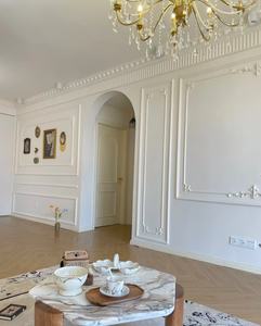 Modanatura Decorativa in PU OB-2104 con Texture a Intarsio, Motivo Geometrico Continuo, Ecologica, Resistente all'Umidità e alla Decomposizione - Product Image 4