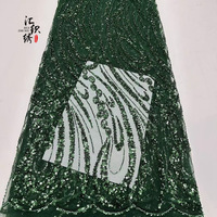 Tissu en dentelle de luxe brodé de perles et de sequins en tulle français nigérian pour robe de mariée et robe de soirée – Vente en gros