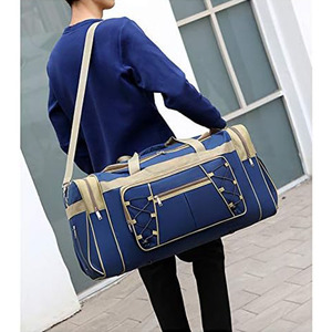 กระเป๋าเดินทางแบบพกพาความจุปานกลาง กระเป๋าเดินทางแบบดัฟเฟิลสำหรับผู้ชาย กระเป๋าเดินทาง กระเป๋าถือ ปิดด้วยซิป แข็งแรงและทนทาน - Product Image 2