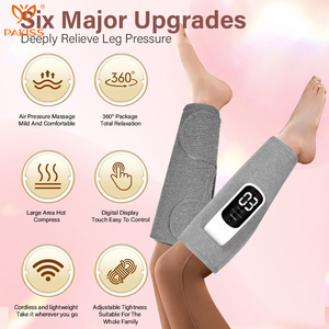 Masajeador de Piernas Inalámbrico Recargable por USB PAKISS, Envoltura Térmica de Grafeno para Rodilla, 3 Modos, 3 Niveles de Compresión de Aire, Masaje de Pantorrillas - Product Image 2