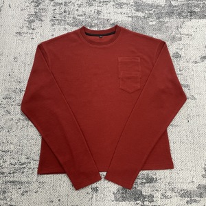 TS4115 Custom Men's Oversized Thermal Waffle Knit Long Sleeve T-shirt 100% <strong>Cotton</strong> Crew Neck Top Soft T Casual <strong>Wear</strong> for Men - Product Image 1