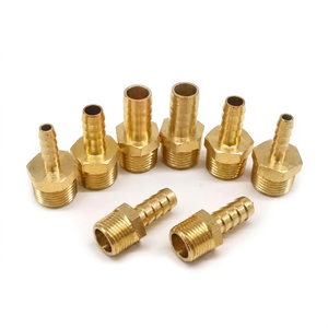 Adaptador de latón premium de primera calidad con rosca para manguera, conector de manguera de latón forjado - Product Image 1