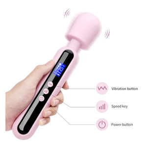 Waterproof <span class=keywords><strong>Whisper</strong></span> <span class=keywords><strong>Quiet</strong></span> potente vibrazione Multi velocità ricaricabile massaggiatore personale Pussy stimolazione bacchetta vibratore per le donne - Product Image 1