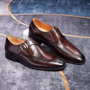 Zapatos de Vestir de Cuero Genuino de Lujo para Hombre, Zapatos Formales de Alta Calidad para Oficina, Negocios, Bodas y Exteriores - Product Image 1