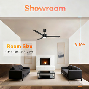 <b>Ceiling</b> Fan <b>Light</b> 42 Inch DC Motor 3 Blades LED <b>Remote</b> <b>Control</b> For Living Room Dining Room - Product Image 4