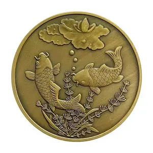 Moneda de desafío personalizada de fábrica, monedas antiguas, recuerdo 3D, moneda de desafío en blanco, artesanía de Metal