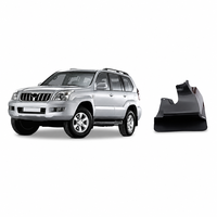 Garde-boue avant et arrière pour Toyota Prado J120 2003-2009 Garde-boue en ABS noir Accessoires de voiture 4x4