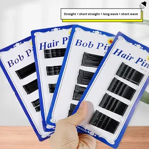 Accesorio de Peinado para Mujer, Clip Invisible de Alambre de Acero Negro Multiusos y Pasador de Una Línea para Ondas - Product Image 2