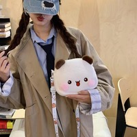 Sac à dos en peluche mignon Bubu Dudu, sac bandoulière Yier Panda Bear, porte-monnaie Kawaii, sac à bandoulière, peluches douces pour cadeau de petite amie