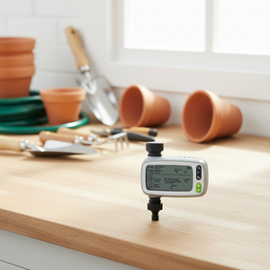 Temporizador <span class=keywords><strong>de</strong></span> <span class=keywords><strong>Riego</strong></span> Programable para Jardín, Ecológico, Automático, para Sistemas <span class=keywords><strong>de</strong></span> <span class=keywords><strong>Goteo</strong></span>, 2 Zonas, Funciona con Baterí<span class=keywords><strong>a</strong></span>, para Exteriores - Product Image 1