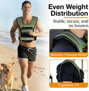 سترة أوزان بالجملة عالية الجودة قابلة للتعديل مخصصة للتدريب الرياضي للجنسين 10 كجم 12 كجم 16 كجم 20 كجم 30 كجم - Product Image 5