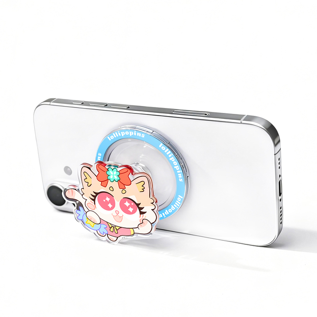 Custom Eco-Friendly UV Printed Neoprene Mobile Phone Holder with Cartoon Design