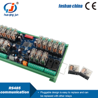Huaqingjun Module de relais RS485 20 canaux Télécommande 24VDC Modbus RTU DO Modules pour l'automatisation des serres