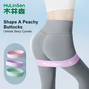 Multisen Set gelang <span class=keywords><strong>Loop</strong></span> resistensi, tali <span class=keywords><strong>Loop</strong></span> Mini untuk kaki dan bokong untuk wanita pria, olahraga Gym rumah - Product Image 4