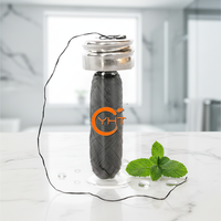 Hilo Dental de Carbón de Bambú Ecológico y Biodegradable con Botella de Vidrio Recargable
