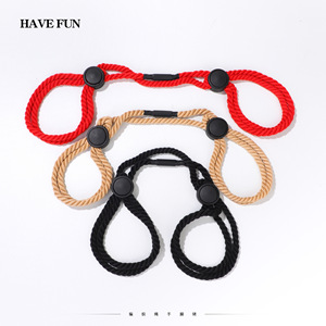 Esposas de cuerda de algodón ajustables para bondage SM, uso adulto - Product Image 2