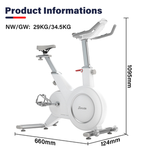 Snode S8 Smart Spin Bike Control magnético motorizado 32 niveles Unidad silenciosa Pantalla LCD 6KG Volante/<span class=keywords><strong>Kinomap</strong></span>/FITLOG - Product Image 3
