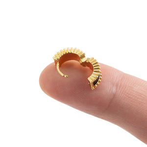 Boucles d'Oreilles Cercle Vintage en Émail, Boucles d'Oreilles <span class=keywords><strong>Cartilage</strong></span> Colorées, <span class=keywords><strong>Boucle</strong></span> d'Oreille pour Femme et Fille, Bijoux de Piercing, 1 Pièce - Product Image 1