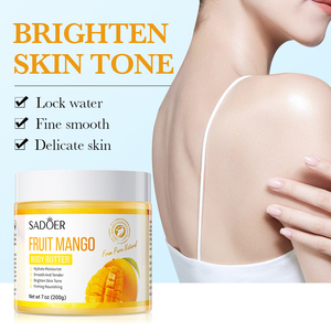 OEM para Marca Privada, Crema Corporal Vegana a Base de Hierbas Naturales de Rosa, Aguacate y <span class=keywords><strong>Mango</strong></span>, Aclarante, Blanqueadora, con Vitamina C - Product Image 3