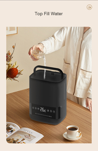RUNAL Black LED Light Cool Mist Ultrasonic <b>Humidifier</b> With Aromatherapy Smart WiFi 6L & App-Controlled Water Oil Diffuser Black - Product Image 6
