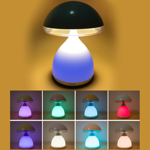 Dimmable Mushroom Lamp Glass Mushroom Bedside <b>Table</b> Lamp <b>Small</b> Nightstand Desklamp Swirl Light for Home Decor Dining Living Lamp - Product Image 1