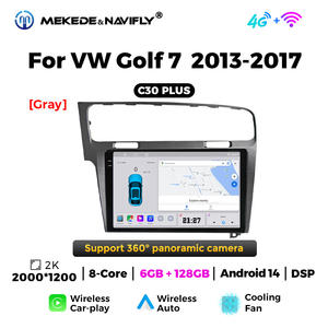 MEKEDE Autoradio <span class=keywords><strong>Musique</strong></span> Android Lecteur Multimédia Système de Navigation GPS Écran Tactile 8core 6 + 128GB pour VW Golf 7 - Product Image 5