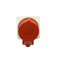 ZNPON FS14541 CEE soket 16 AMP 380V yedek kırmızı gömme montaj soketi
