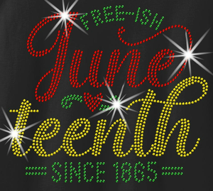 Parches termoadhesivos de cristal con diamantes de imitación Bling Juneteenth para camisetas con motivos de la <span class=keywords><strong>Historia</strong></span> Negra - Product Image 4