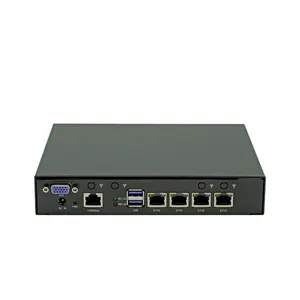 4 Lan i225 i226 2.5G Firewall Mini PC J4125 Router Computer OPNsense Linux pfSense Network Server for Firewall Appliance