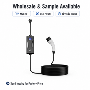Chargeur portable pour véhicules <span class=keywords><strong>électrique</strong></span>s OLINK, station de <span class=keywords><strong>recharge</strong></span> EVSE 3,5 kW 16 A pour <span class=keywords><strong>voiture</strong></span> <span class=keywords><strong>électrique</strong></span> PHEV Type 1 Type 2 NACS, courant réglable, écran LED - Product Image 6