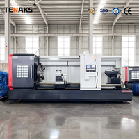 Torno CNC Horizontal de Alta Resistencia TENAKS CK61125, Sistema de Control GSK, Estructura de Bancada Plana, Husillo Único, Alta Precisión