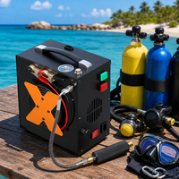 Compresseur d'air portable 12V, pompe de gonflage pour plongée sous-marine, pompe à air électrique en alliage d'aluminium pour sports nautiques