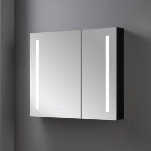 <span class=keywords><strong>Miroir</strong></span> de salle de bain de luxe avec éclairage LED Infinity, interrupteur tactile, lumière 3000K-6000K, cadre en aluminium, indice de protection IP54 - Product Image 4