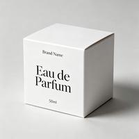 Boîte à parfum en papier pliable personnalisée, emballage cosmétique de luxe pour flacon de parfum de 30 ml et 50 ml
