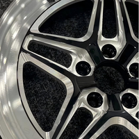 Jantes de course AX 15 17 pouces 5x114.3 Frontrunner Drag Racing, finition noire brillante, 5 trous, jantes personnalisées, jantes de performance pour Honda Odyssey