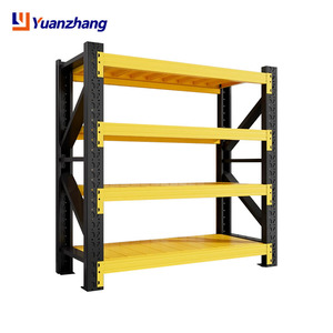 Estantes de Almacenamiento Negros y Amarillos, Estantes Medianos de Múltiples Niveles, Venta al por Mayor, Almacenamiento para Comercio Electrónico, Envío Exprés - Product Image 1