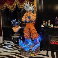 Offre Spéciale personnalisé taille réelle 1:1 fibre de verre résine Dragon Ball Vegeta Statue Goku Statues WuKong Anime Sculpture