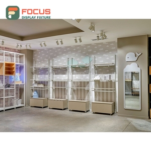 Sustainable Store Interior Chrome Metal <b>Wall</b> <b>Display</b> <b>Unit</b> Odm Supplier Fashion Store - Product Image 5