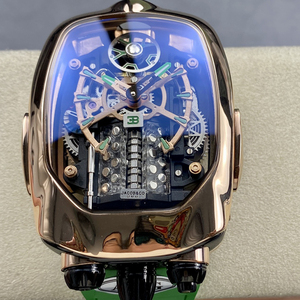 นาฬิกาสปอร์ต <span class=keywords><strong>Jacob</strong></span> Luxury Bugatti Chiron Tourbillon สแตนเลสสตีล พร้อมลูกสูบ 16 สูบ ขนาด 41 มม. สาย 20 มม. กันน้ำ - Product Image 2