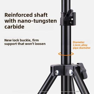 Aluminium Phone Stand Live Streaming Tripod Portable Photography Video Selfie Tablet Floor Folding Holder <b>Triangle</b> Flexible - Product Image 4