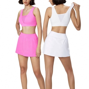 Benutzer definierte Logo Damen High Waist Sommer Sport rock mit Split Inside Pocket Fitness und Tennis Golf Set - Product Image 1