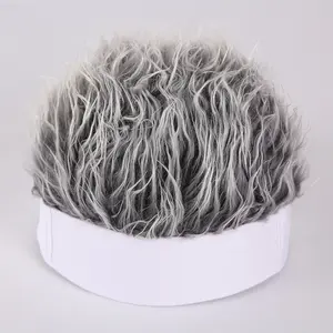 अच्छी गुणवत्ता मज़ा पुरुषों छोटे बाल विग टोपी समायोज्य सिंथेटिक कपास बाल सभी में एक टोपी पुरुषों और महिलाओं के लिए Wigs स्टाइलिश विग टोपी