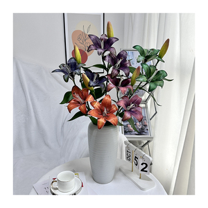 Nuovo Design Taotao 2 fiori One Bud Little Lily 3D Printing Home Wedding Decoration - Product Image 5