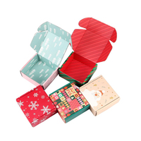 Coffret Cadeau de Noël Personnalisé Écologique et Durable pour Biscuits, Emballage Mystère en Vrac, Boîte Vide en Matériaux Recyclés avec Éponge