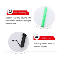 Bâton de signalisation routière LED rechargeable de 54 cm, portable, pour le contrôle du trafic et la sécurité routière